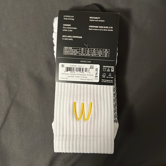 Adidas McDonald’s All-American Game Select XL Basketball Socks (Pink) - Picture 2 of 3